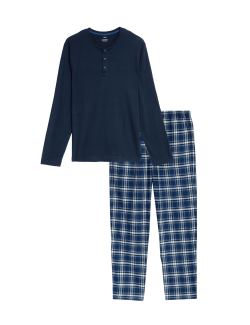 Brushed Cotton Checked Pyjama Set