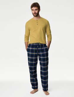 Brushed Cotton Checked Pyjama Set