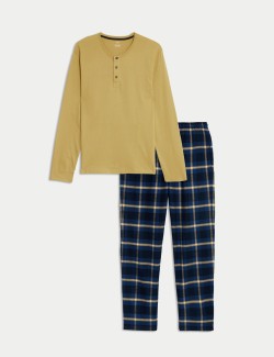 Brushed Cotton Checked Pyjama Set