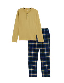 Brushed Cotton Checked Pyjama Set