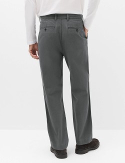 Cotton Rich Relaxed Pleat Front Trousers