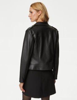 Faux Leather Biker Jacket