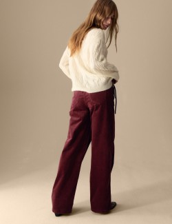 Cord Wide Leg Trousers