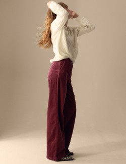 Cord Wide Leg Trousers