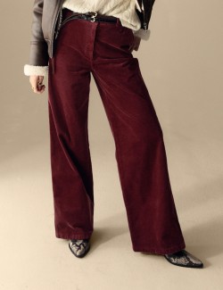 Cord Wide Leg Trousers