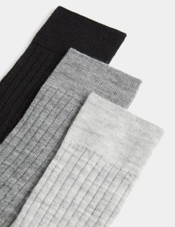 3pk Lambswool Rich Socks