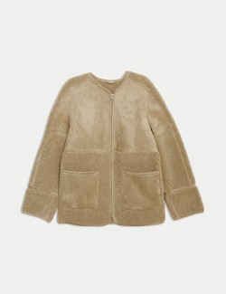 Faux Shearling Textured Jacket