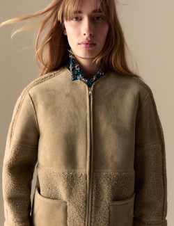 Faux Shearling Textured Jacket