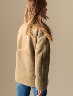 Faux Shearling Textured Jacket