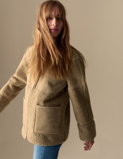 Faux Shearling Textured Jacket