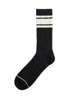 Cosy Striped Ankle High Socks