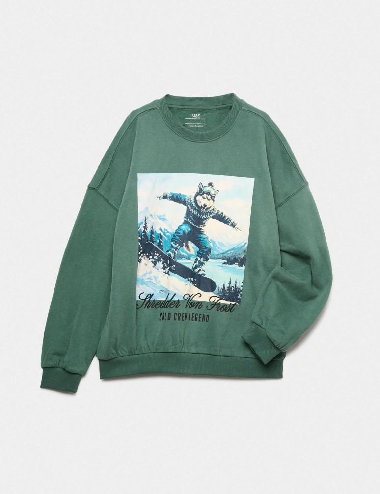 Cotton Rich Christmas Sweatshirt