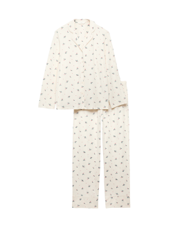 Soft Touch Patterned Revere Pyjama Set