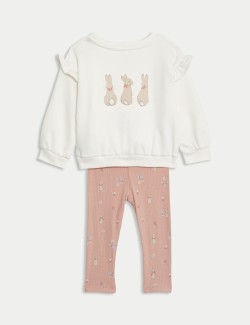 Cotton 2pc Peter Rabbit™ Sweat Outfit (0-3 Yrs)