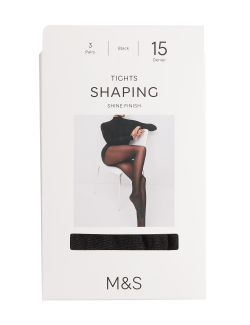 3 Pack 15 Denier Body Shaping Tights