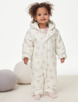 Ditsy Floral Snowsuit (0-3 Yrs)