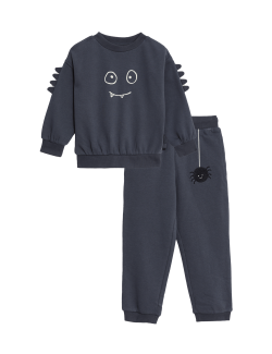 2pc Cotton Rich Halloween Top & Bottom Outfit (3-8 Yrs)