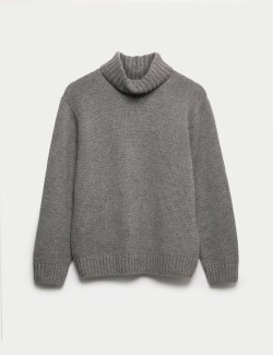 Merino Wool Rich Relaxed Jumper with Cashmere