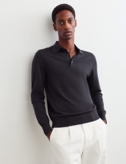 Merino Wool Rich with Silk Polo Shirt