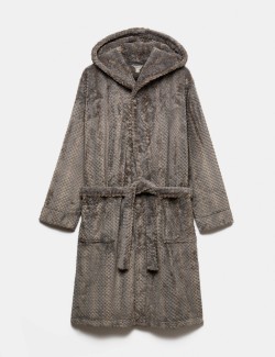 Fleece Textured Dressing Gown