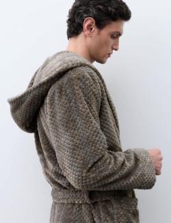 Fleece Textured Dressing Gown