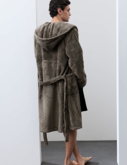 Fleece Textured Dressing Gown