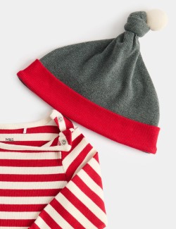 4dílný vánoční outfit (0–1 let)
