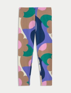 Cotton Rich Abstract Print Leggings (2-8 Yrs)