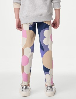 Cotton Rich Abstract Print Leggings (2-8 Yrs)