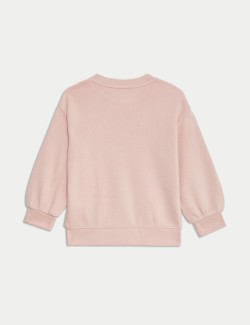 Cotton Rich Bow Sweatshirt (2-8 Yrs)