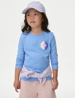 Pure Cotton Flower Top (2-8 Yrs)