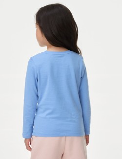 Pure Cotton Flower Top (2-8 Yrs)