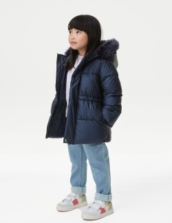 Metallic Borg Lined Parka (2-8 Yrs)