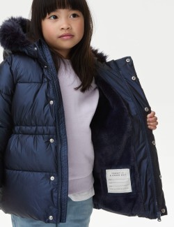 Metallic Borg Lined Parka (2-8 Yrs)