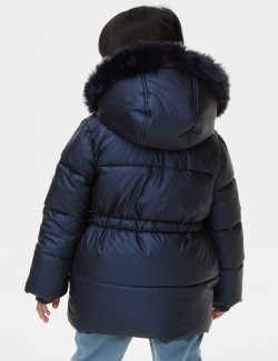 Metallic Borg Lined Parka (2-8 Yrs)