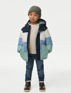 Stormwear™ Padded Colour Block Coat (2-8 Yrs)