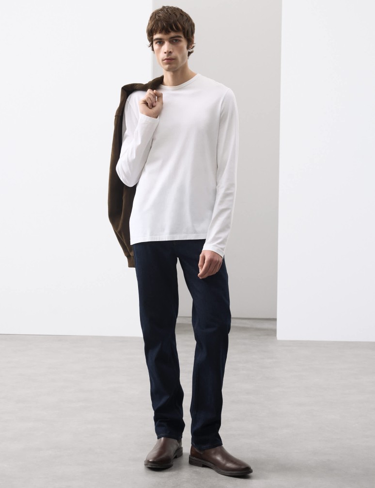 Pure Supima® Cotton Long Sleeve T-Shirt