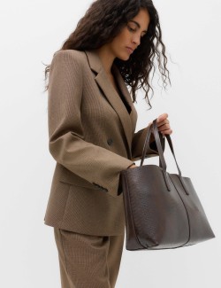 Checked Double Breasted Blazer