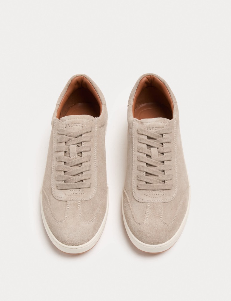 Suede Lace Up Trainers