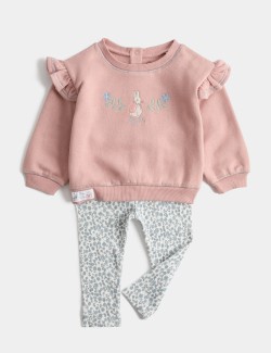 Outfit s motivem Peter Rabbit™, s vysokým podílem bavlny (0–3 roky)
