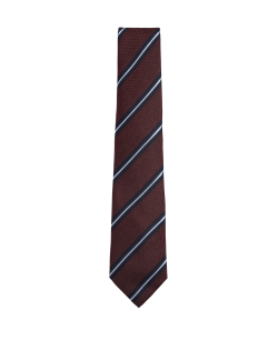 Striped Pure Silk Tie