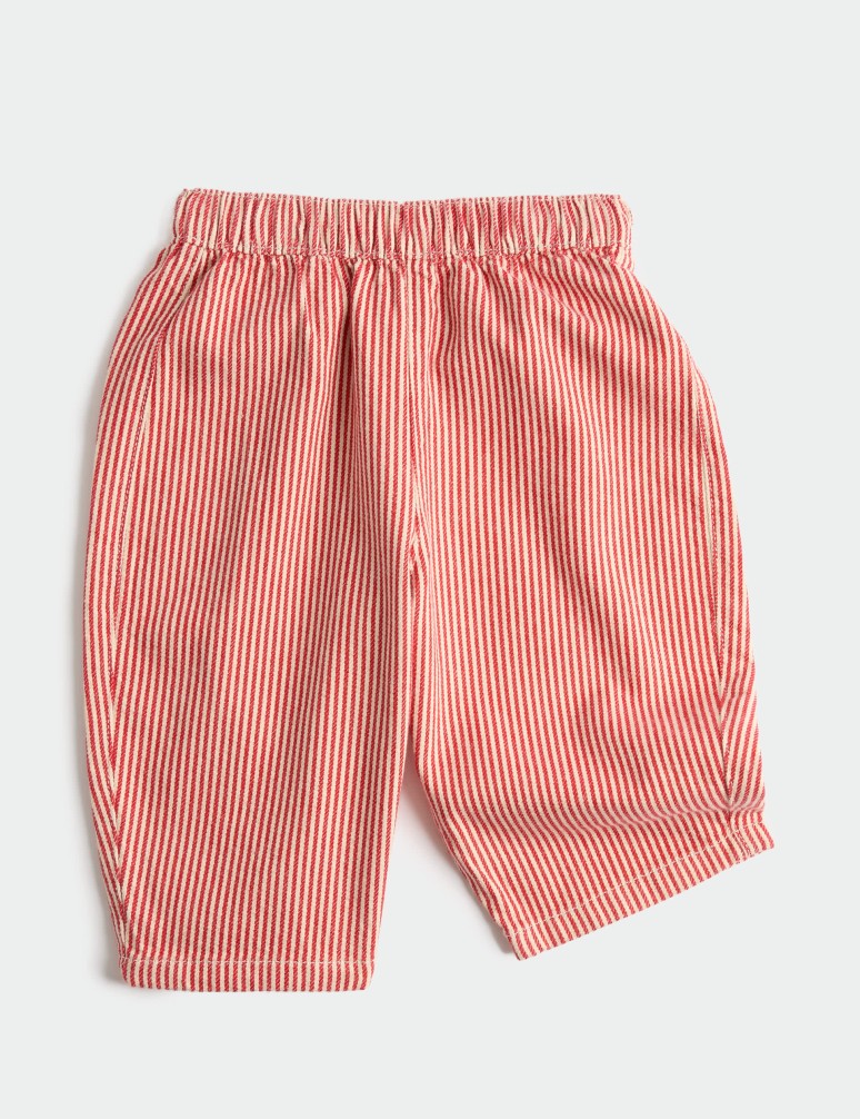 Striped Elasticated Waist Trousers (0-3 Yrs)