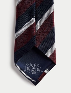 Striped Pure Silk Tie