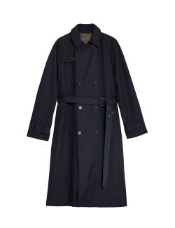 Cotton Rich Padded Trench Coat with Wool