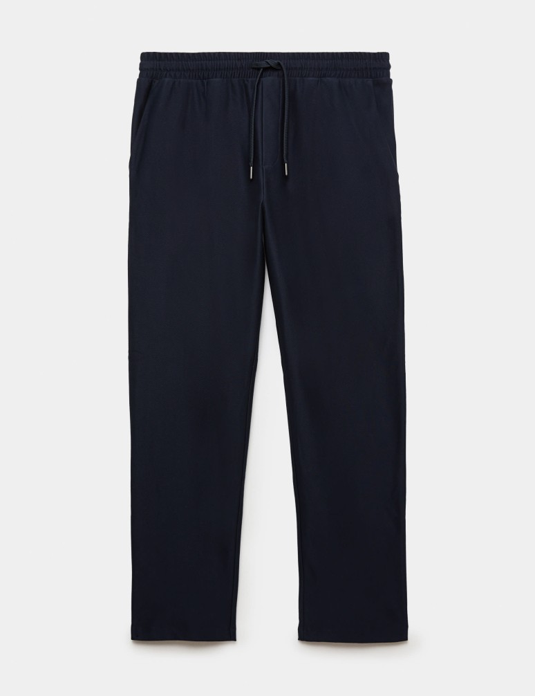 Pure Cotton Twill Single Pleat Trousers
