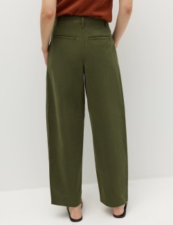 Pure Cotton Barrel Leg trouser