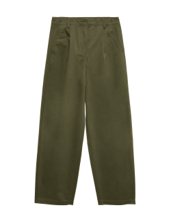 Pure Cotton Barrel Leg trouser