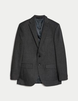 Slim Fit Stretch Textured Suit Jacket