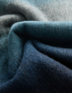 Pure Merino Wool Checked Scarf