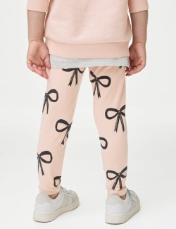 Cotton Rich Bow Leggings (2-8 Yrs)